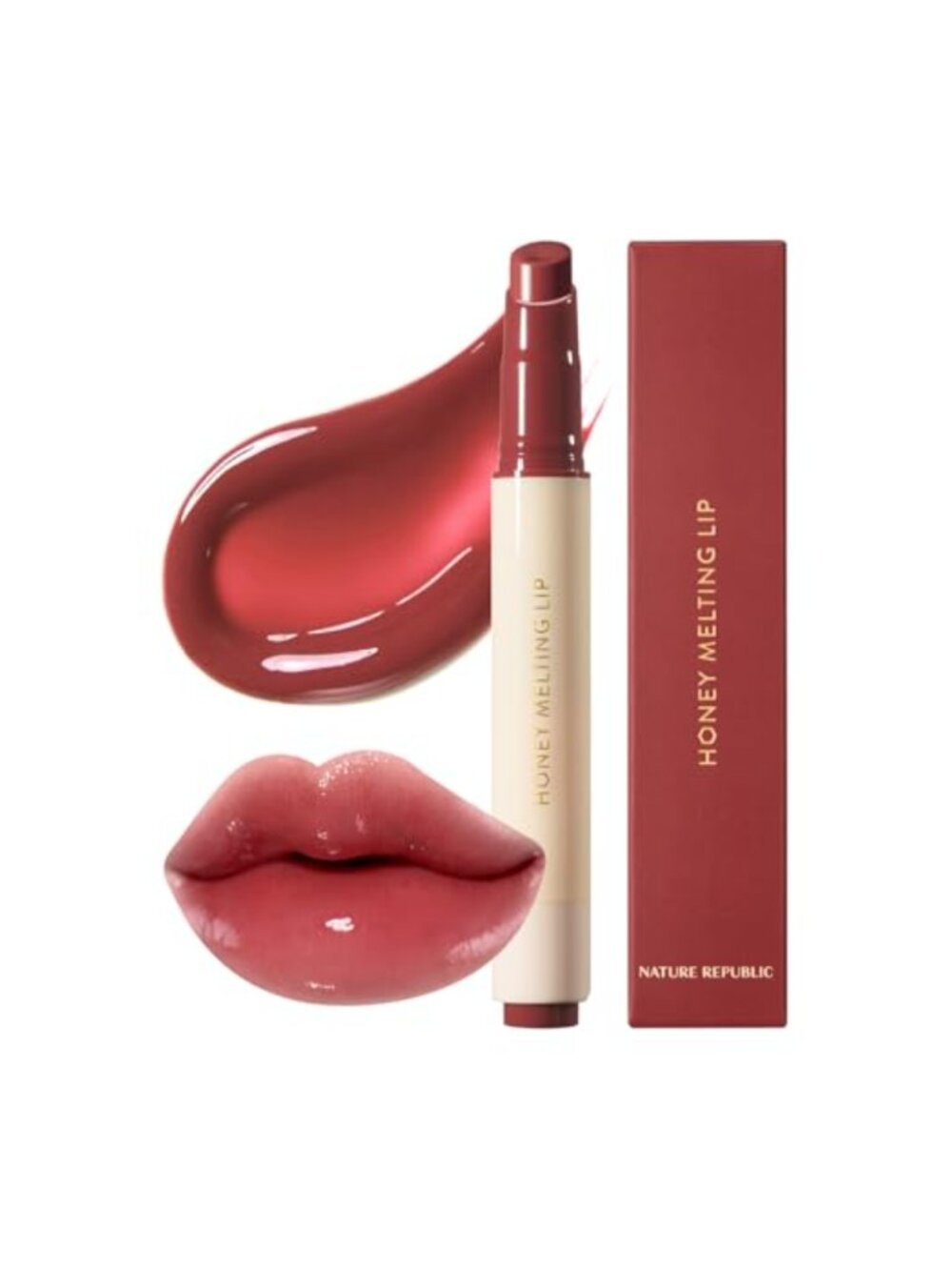 Honey Melting Lip Gloss Balm Sheer Buildable Moisturizing Click Tube